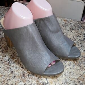 Cato grey open toe heeled 10